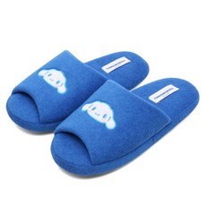 Sanrio 三麗鷗 卡通人物臉毛巾布室內拖鞋, 1個, 藍色
