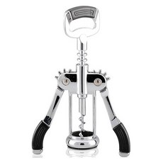 生活智慧 翼型紅酒開瓶器 軟木塞螺旋開瓶器, 銀色, 1個