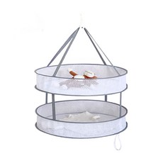 德利生活 多功能立體蜂巢網格曬衣網籃 防變形 易乾透氣, 灰色, 1個