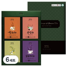 DAYE TEA 茶禮 我們的茶 4種禮盒, 木瓜茶 5入 + 橘皮茶 5入 + 桔梗茶 5入 + 牛蒡茶 5入, 6套