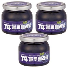 JAMMINT 블루베리잼, 3개, 165g