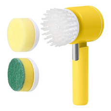 ika 電動清潔刷 附3款刷頭, 黃色, 1組