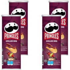 PRINGLES 品客 洋芋片 碳烤BBQ口味, 102g, 4罐