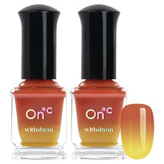 위드샨 온도 변화 매니큐어, 01도노을의온도, 9ml, 2개
