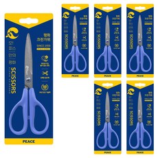 Peace Korea Clean剪刀, 藍色, 6個