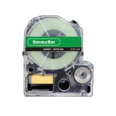 NEXTPAGE 副廠標籤帶 適用於 EPSON 標籤機 LK-5GWV, 綠底白字, 18mm