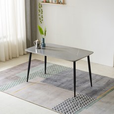 노아가구 세라믹 식탁 테이블 1400 방문설치, 그레이, 6인용