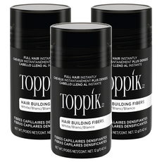 TOppiK 增髮纖維 12g, 白色, 3瓶