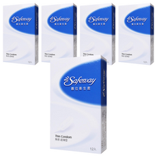 Safeway 無感超薄型衛生套, 12個, 5盒