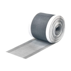 德利生活 排水孔防堵濾網貼 70mm x 10m 灰色 附刮板｜通用型長條過濾網, 1個