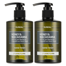 쿤달 허니 앤 마카다미아 클린 앤 퓨어 핸드워시 일랑일랑향, 2개, 258ml
