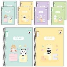 PENPIA 2 000 小學生用線圈筆記本 5格基礎 共用, 10個, 隨機出貨