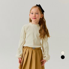 OWLEYBARN 女童蓬鬆羅紋半高領T恤