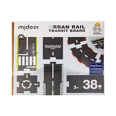 mideer 雙面場景軌道拼圖, 1盒, 38PCS