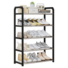 CUSSO 組裝式收納鞋櫃 65cm, 黑色, 5層