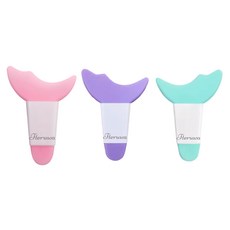 Tteruwa 眼線輔助器 眼線液 睫毛膏 矽膠刷, 隨機出貨, 3個