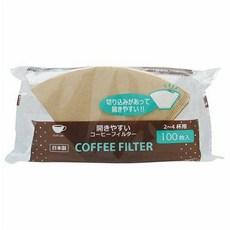OC-06咖啡濾紙(茶色) 902166 2~4人用, 100枚, 1包