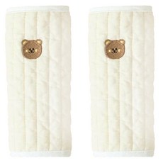 Mamsforyou 100支棉 雙層嬰兒背帶肩帶口水巾 按扣式 小熊款 2入, 2條