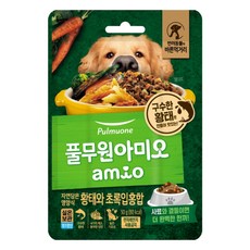 풀무원아미오 전연령 강아지 자연담은 영양식 습식사료, 황태+초록잎홍합, 50g, 1개