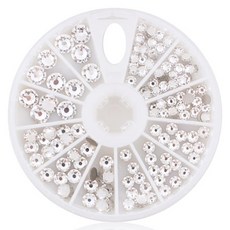 Donawa 指甲裝飾水晶 132入 DSSCR-2088-CR, 混色, 1套