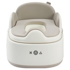 酷咕鴨KU.KU Duckbill 豪華軟墊三合一學習便器馬桶 淺茶棕 寶寶如廁訓練神器