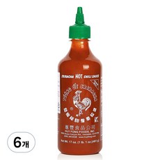 匯豐食品 SRIRACHA 是拉差香甜辣椒醬, 481g, 6瓶