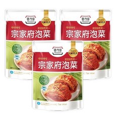 JONGGA 宗家府 泡菜，經典原味 甜酸辣平衡, 200g, 3包