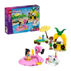 LEGO 樂高 Friends 好朋友系列 獨角獸和紅鶴泳池派對 42658 積木玩具, 1盒, 混和顏色