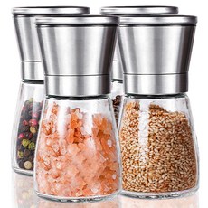 반비노 쏙쏙 후추 소금 깨갈이 그라인더, 180ml, 4개