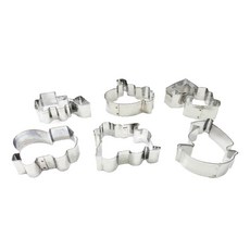 TRIARROW 三箭牌 不鏽鋼交通工具餅乾模 8707S 6個, 單一顏色, 1組