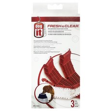 dog it 飲水器專用濾棉 3個, 紅色, 1組