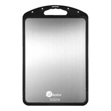 BESTHOT 頂級316不鏽鋼雙面抗菌砧板 316不鏽鋼+小麥秸稈面, 混合色, 39 x 26cm, 1個