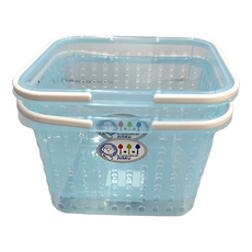 JUSKU 佳斯捷 迷你山櫻花置物籃 收納籃 2個, 藍色