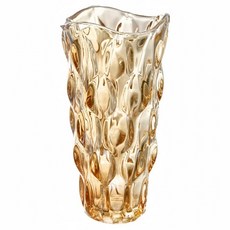 好物良品 美式輕奢波西米亞水晶玻璃花瓶, 琥珀色