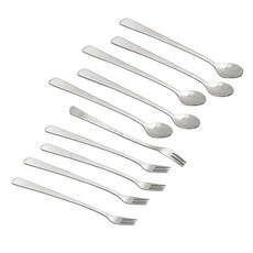 Table Art 韓國製 Yoi 茶匙 + 叉子組, 1套, 茶匙 5p + 茶叉 5p