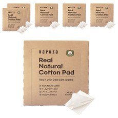 varuza 無漂白無螢光劑化妝棉, 300入, 6盒