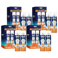 질레트 프로글라이드 액티브 스포츠 쉐이빙 폼, 245g, 8개