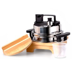 Speed壓力鍋 4人用, 銀色 + 黑色 + 木紋, 0.8L, 1個