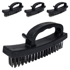 World Clean Ultra 強力握把鋼絲清潔刷, 黑色, 4個