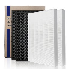 HOUSEFILTER Winix Tower XQ 頂級金 集塵濾網 + 除臭濾網 2件組, CAF-M0S1 / CAF-E0S4