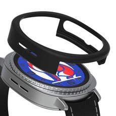 rorentech 智慧手錶保護殼機身框架, 黑色, 1個