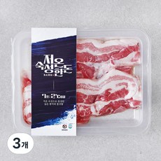 저온숙성 한돈 삼겹살 구이용 (냉장), 400g, 3개