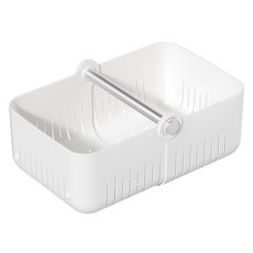 食品儲藏室整理收納籃, 白色, 1個