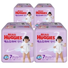 하기스 뉴 맥스드라이 팬티형 기저귀 남여공용, 7단계, 96매