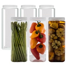 실리쿡 냉장고수납용기 사각1호, 1개, 6개