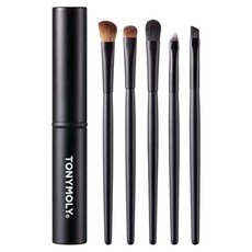 TONYMOLY 化妝刷具5件組 15.5 x 2.3cm, 黑色, 1組
