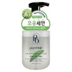 Purebble 綠茶Callus毛孔弱鹼性泡沫潔面乳, 300ml, 1個