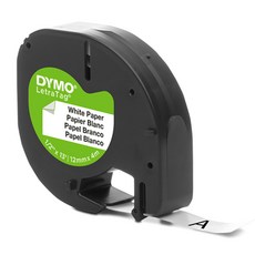 다이모 Letra Tag 페이퍼 라벨 12mm, WHITEBLANC, 4m, 1개