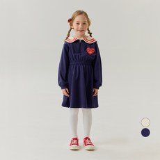 OWLEYBARN 女童愛心球水手領洋裝