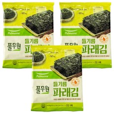 Pulmuone 圃美多 紫蘇油海青菜海苔全片 10片入, 35g, 3包